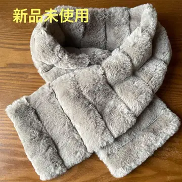 퍼 머플러 그레이 F 사이즈