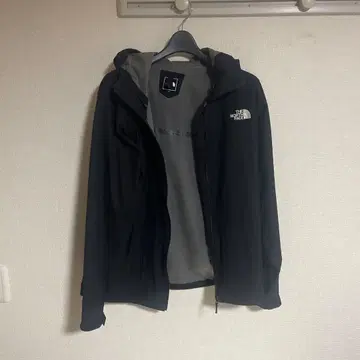 THE NORTH FACE 후드 부착 마운틴 파카 L 블랙