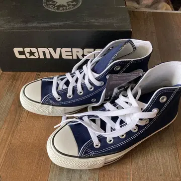 새상품 CONVERSE 네이비 하이컷 스니커즈 24cm