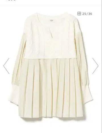 BEAMS HEART WOMEN 니트 콤비 이소재 절개 풀오버