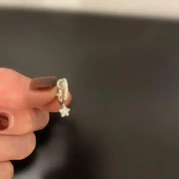 실버 별 모양 참 귀찌 한쪽