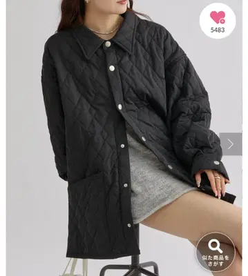 미스틱 카라 부착 퀼팅 자켓 사이즈 1 코트