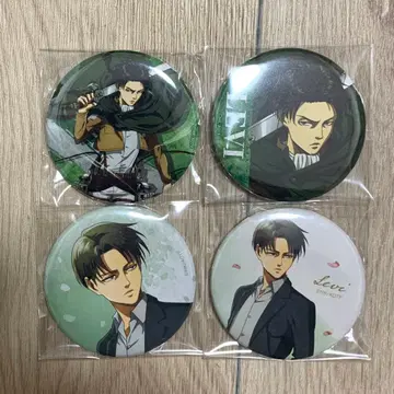 진격의 거인 역풍을 향해 나아가자! 걸음 수채화풍 캔뱃지 리바이