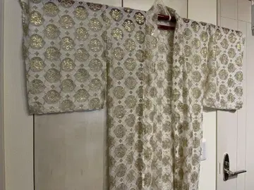 레이스 겉옷 흰금 기장100 화장67