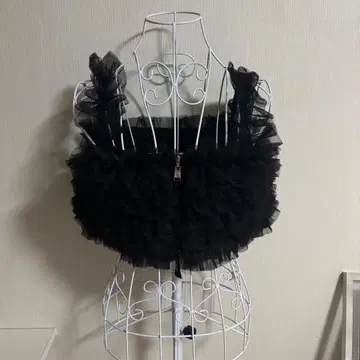 [ 새상품급 ] Bibiy 비비 튤 뷔스티에 블랙 정품