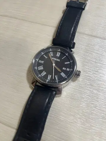 FOSSIL 아날로그 손목시계 블랙