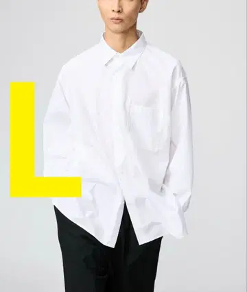 [ 완판템 ] UNIQLO:C 브로드 오버사이즈 셔츠 화이트 무지 M