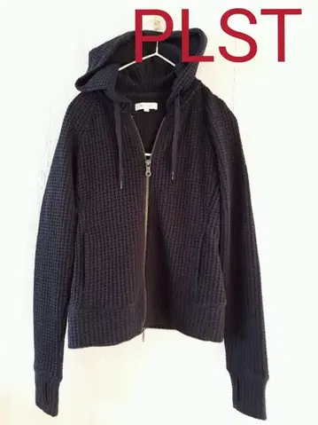 [ PLST ] 플라스테 네이비 후드티(s) 더블 지퍼