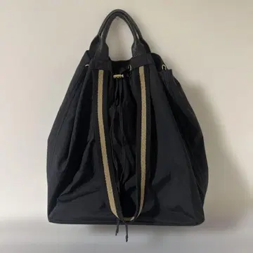 nouer 누에르 라인 테이프 2WAY 복조리 토트백 숄더 블랙