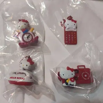 가챠 키티 그리운 아이템 미니어처 컬렉션 4개 세트