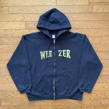 2002 WEEZER 지퍼 후드티 빈티지