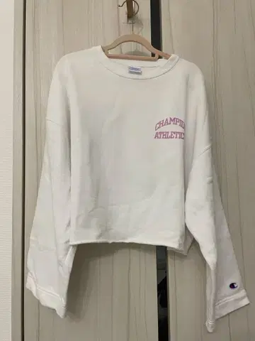 챔피온 크롭 기장 상의