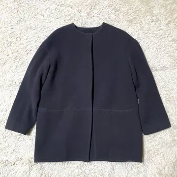 UNTITLED 언타이틀 노카라 코쿤 코트 포켓 네이비 2