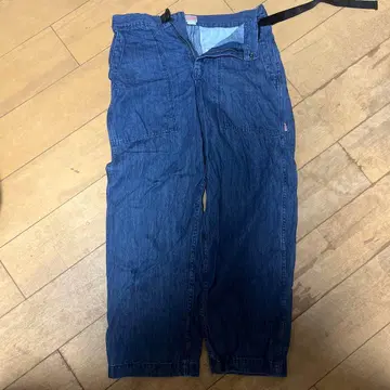 다크 블루 와이드 데님