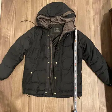 BEAMS HEART 후드 부착 다운 자켓 S 사이즈