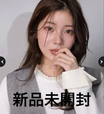 Apuweiser-riche 펄넥 커프스 니트