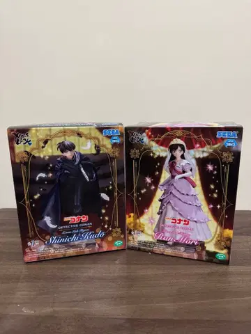 명탐정 코난 신이치 란 피규어 2개 세트