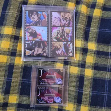 죠죠의 기묘한 모험 명장면 아크릴 키링 죠르노 나란차 세트