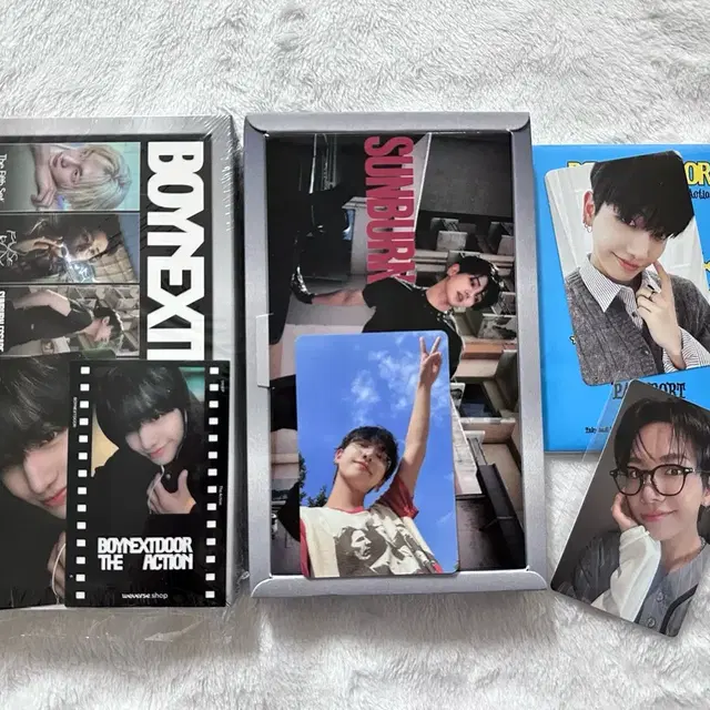 보넥도 더액션 개봉 앨범 프레임 버전 위버스반 특전 포카 명재현 세트