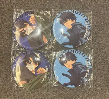 남코 한정 사카모토 데이즈 남코 캔뱃지 세바 나츠키 마후유 4개 세트