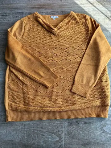 로브제 머스타드 니트 스웨터 L 사이즈