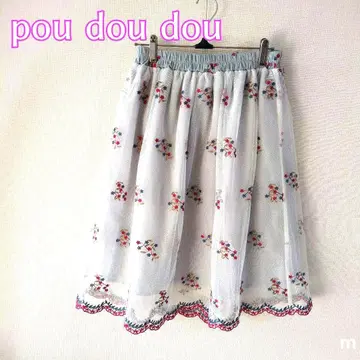 푸두두 스캘럽 자수 다이아몬드 자수 샤샤 스커트 마츠오카 마유 씨 착용