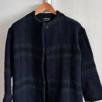 john branigan 롱 코트 다크 네이비 x 그린