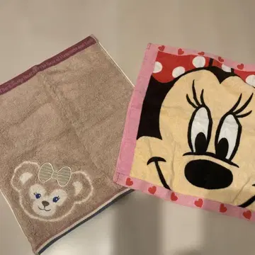 미사용 새상품 셰리 메이 미니 마우스 핸드 타월 2장 세트