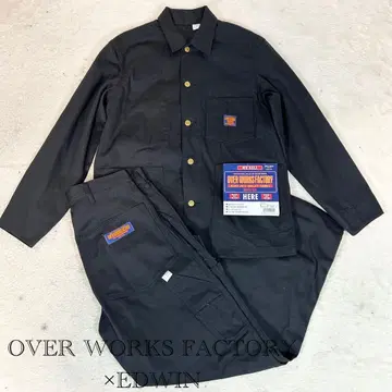 미사용 EDWIN x OVER WORKS FACTORY 셋업 M