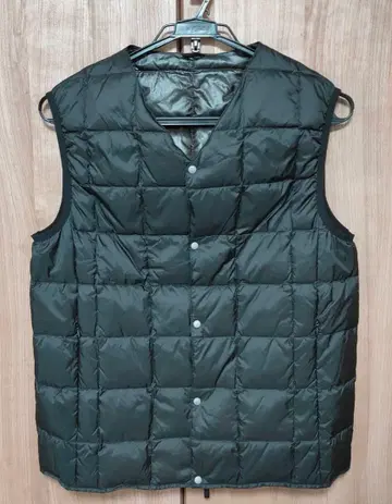 TAION 타이온 프릭스스토어 퀼팅 다운 베스트 블랙 M