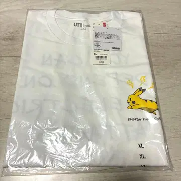 택 포함 미사용 새상품 UNIQLO 포켓몬 T셔츠 XL 피카츄