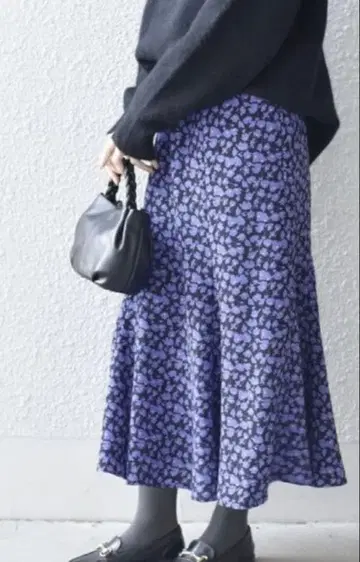 SHIPS 플라워 프린트 플레어 스커트