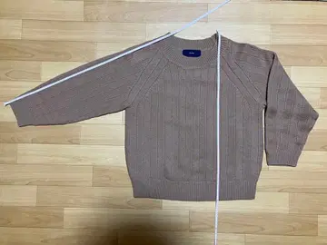 SHIPS 브라운 긴팔 스웨터 모 100% 리브