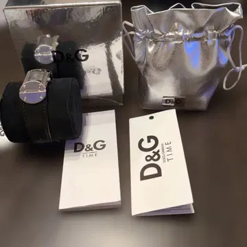 D&G TIME 실버 손목시계 미사용 새상품