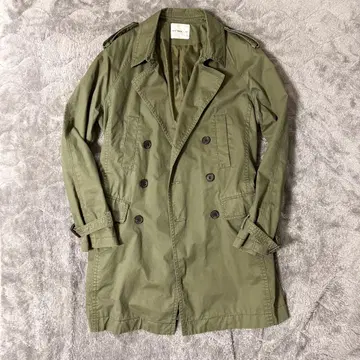 트렌치코트 카키 밀리터리