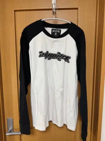 Supplier 롱 슬리브 T셔츠 XL 화이트/블랙