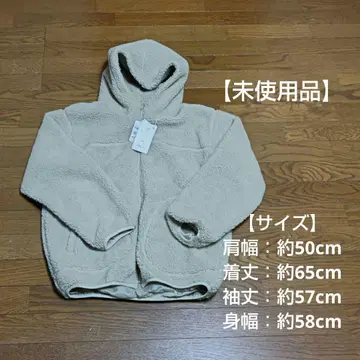 [ 미사용품 ] NAVY 후드 부착 보아 자켓