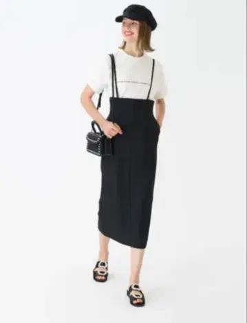 트루 바이 마리코 오이카와 Bonnie 타이트 스커트 블랙 36 살로펫