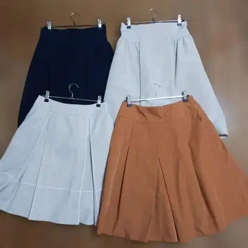 FOXEY NEW YORK 플리츠 스커트 플레어 스커트 38 4개 세트