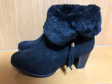 여성용 부츠 LL 사이즈 블랙 컬러