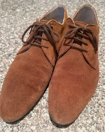 남성 신발 스웨이드 브라운