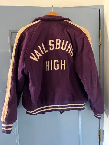 VAILSBURG HIGH 바시티 자켓 퍼플