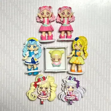 프리큐어 피규어 7체 세트 푸리큐토 마스코트