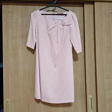 [ 상태 ] 아푸와이저 리셰 리본 디자인/핑크 무릎 기장 피스/사이즈 2