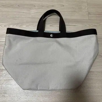 에르베샤 펠리에 나일론 보트형 토트 L 사이즈 그레이지