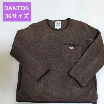 단톤 플리스 크루넥 풀오버 36 사이즈 브라운