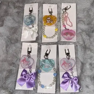 산리오 시크릿 참 포함 키링 시나모롤 마이멜로디