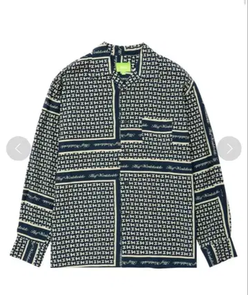 HUF 리조트 셔츠 긴팔 셔츠 네이비 XL