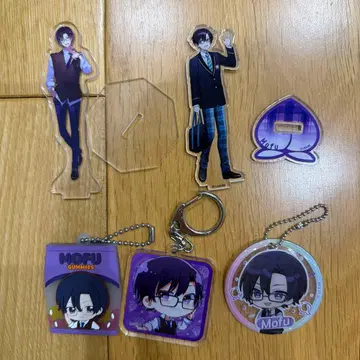 컬러풀 피치 모후 아크릴 스탠드 키링