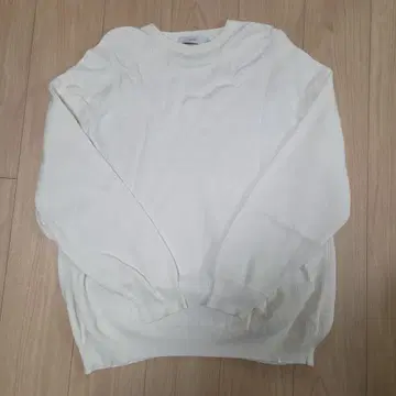 Graphpaper 코튼 니트 GM201-80074 화이트